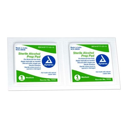 Kemp Usa Sterile Alcohol Prep Pads, 200 PCS 11-048